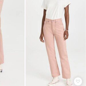STILL HERE NYC Childhood Jeans in Peach